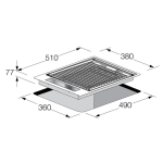 Fulgor CPH 401 BQ TC X 38厘米 2.4kW 嵌入式燒烤電烤爐